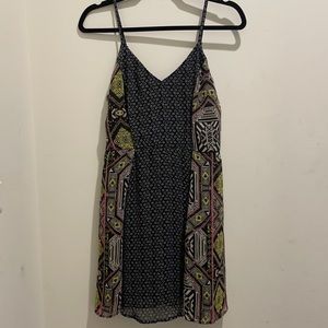 Black Printed Dress - size M